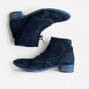 Stylish Black Suede Ankle Boots